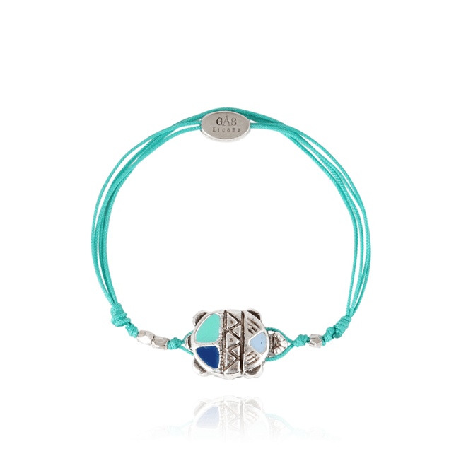 Kids String Enameled Turtle Bracelet - Vilebrequin x Gas Bijoux - 1