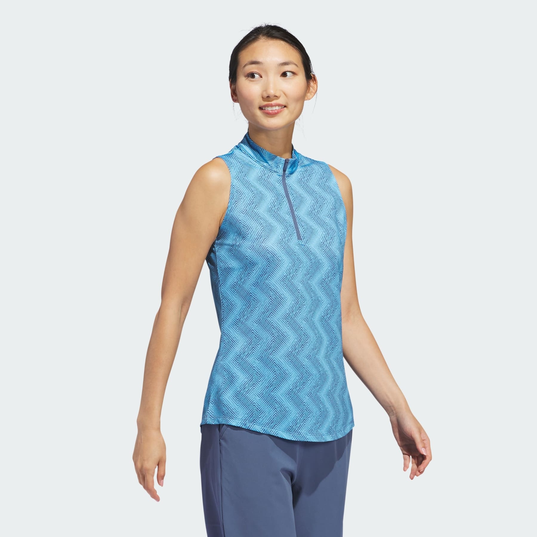 Ultimate365 Ottoman Printed Sleeveless Polo Shirt - 4