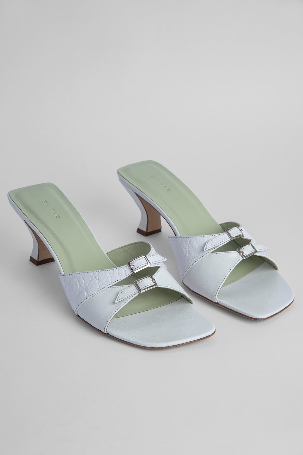 Noor White Gloss Leather - 4