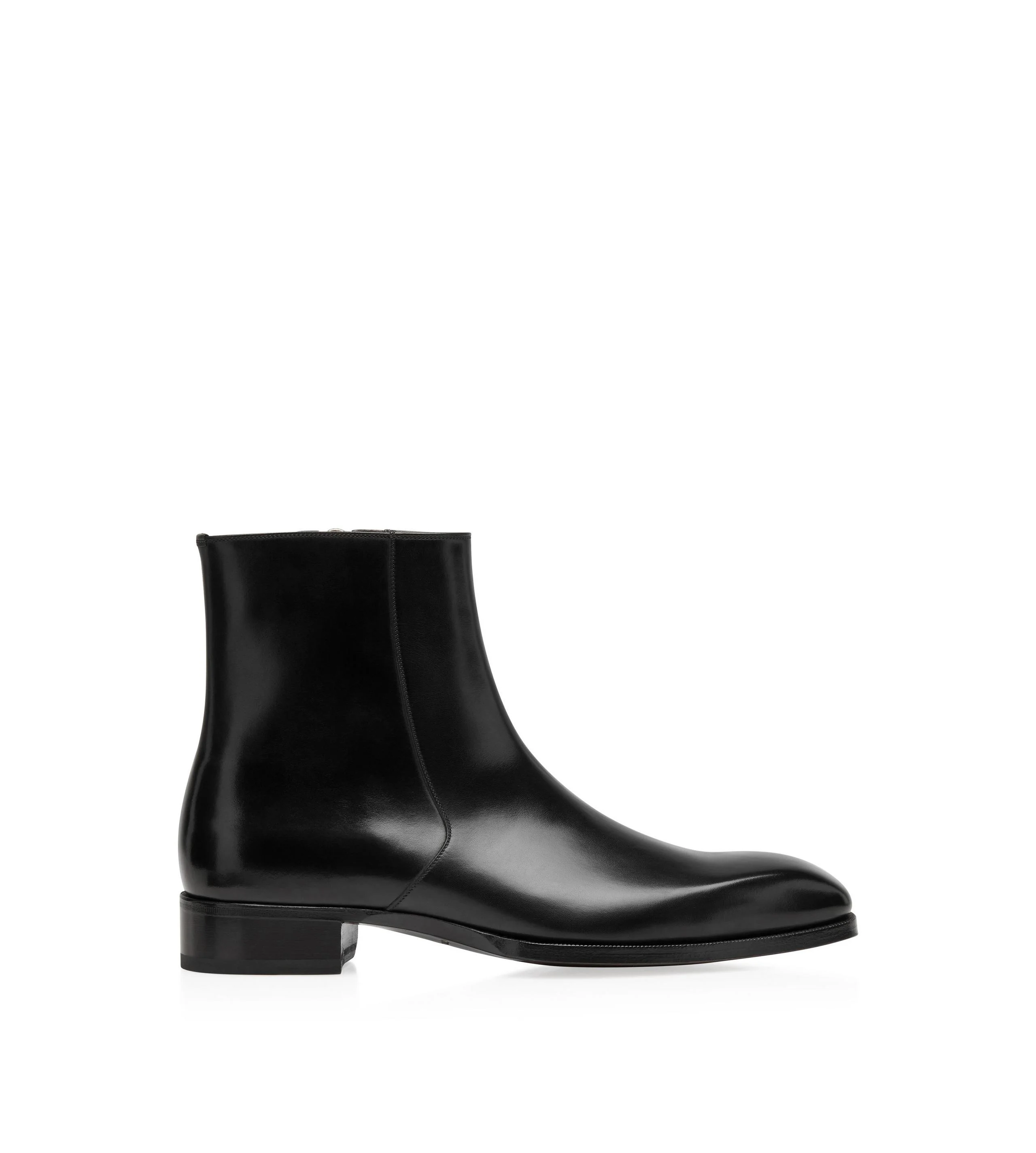 BURNISHED LEATHER ELKAN ZIP BOOT - 1