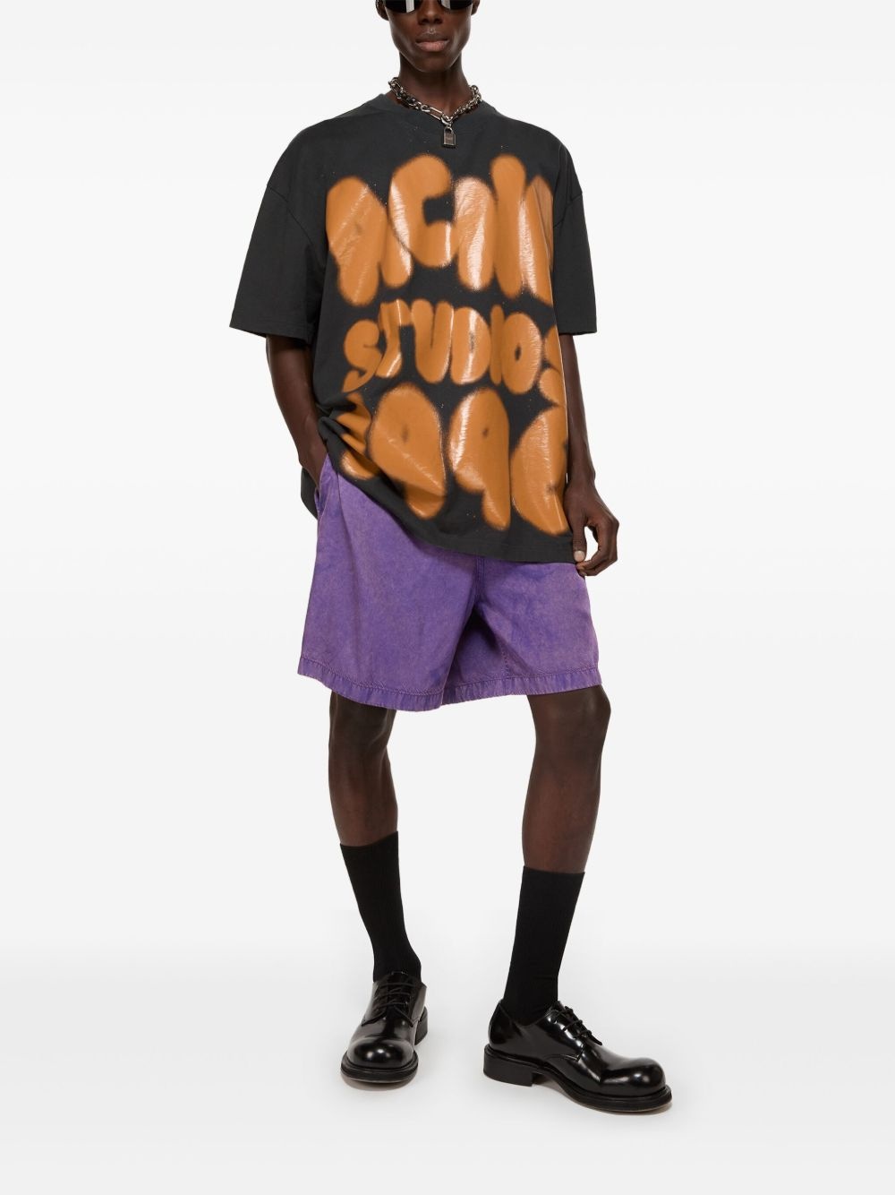 logo-patch swim shorts - 3