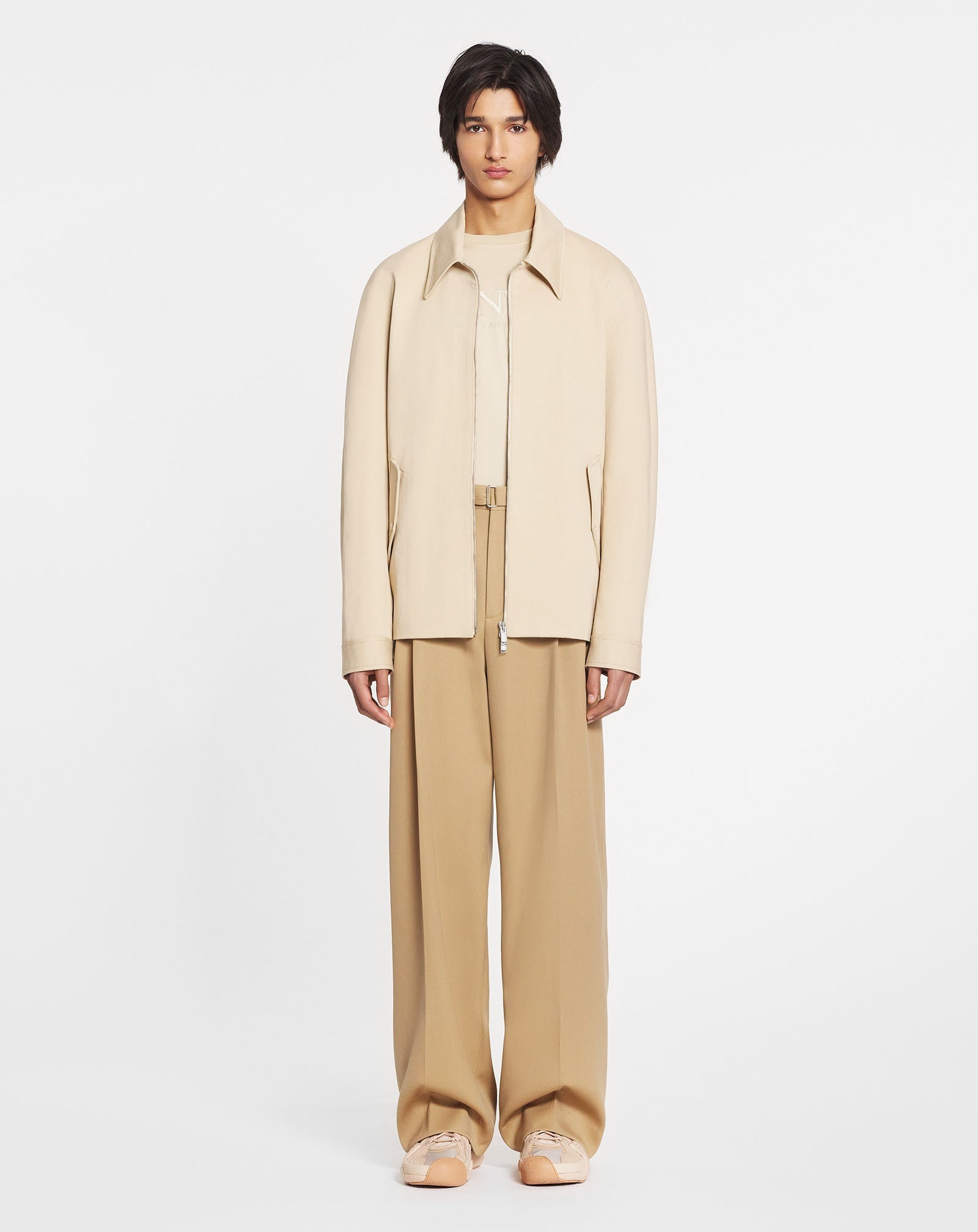 WIDE-LEG DOUBLE-PLEATED PANTS - 2