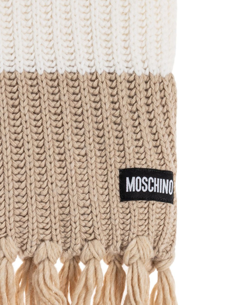 ribbed-knit fringed scarf 3