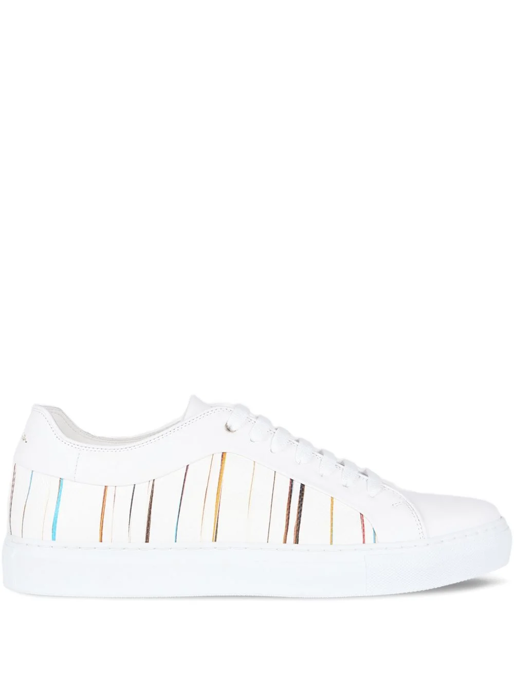 signature-pinstripe pattern low-top sneakers - 1