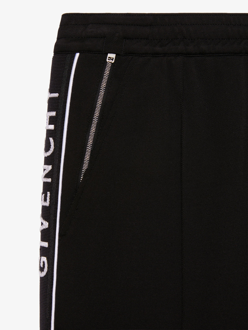 SLIM FIT JOGGER PANTS IN FLEECE WITH GIVENCHY BANDS 5