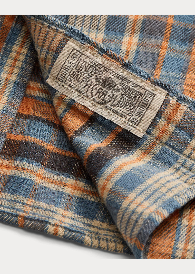 Slim Fit Plaid Twill Western Shirt 5