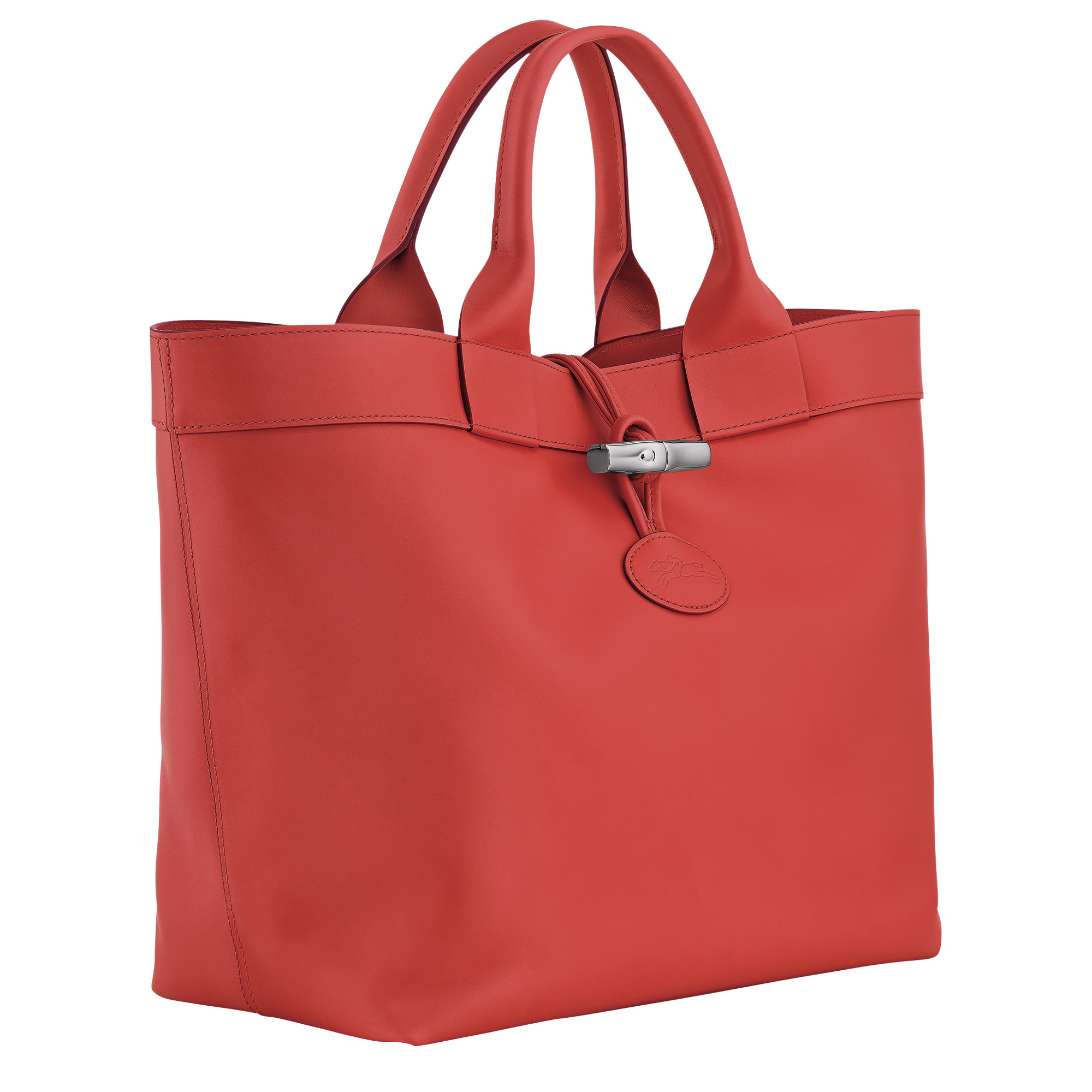 Le Roseau L Tote bag Red - Leather - 3