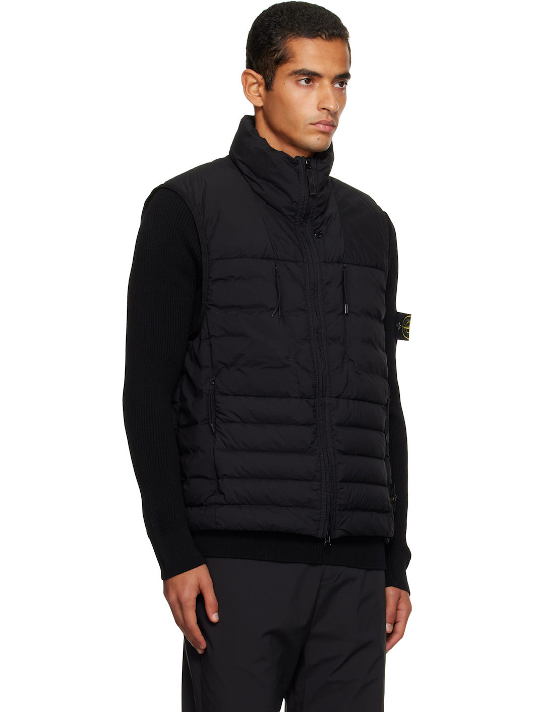 Black G100004 Seamless Tunnel Nylon Down-TC Vest - 2