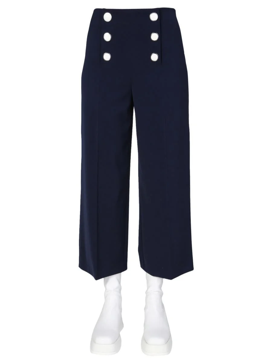 BOUTIQUE MOSCHINO WIDE LEG TROUSERS - 1