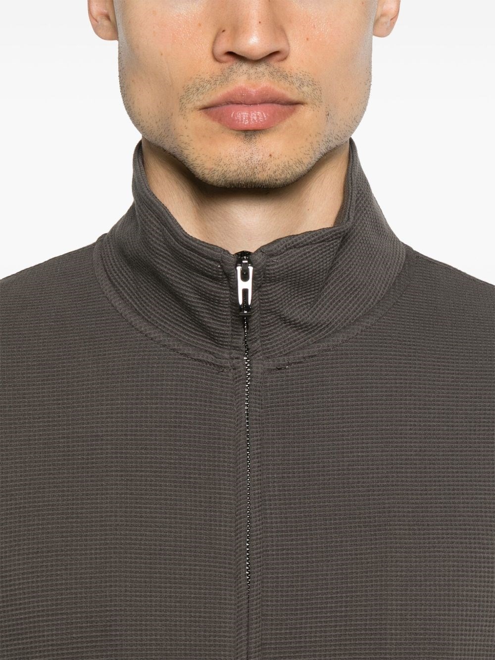 Cotton zipped sweatshirt - 3