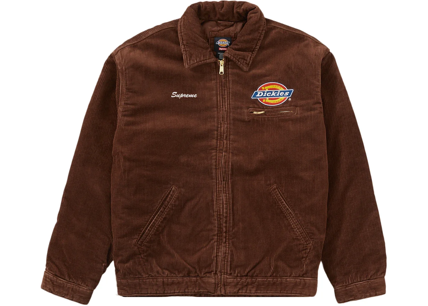 Supreme Dickies Corduroy Work Jacket Brown - 1