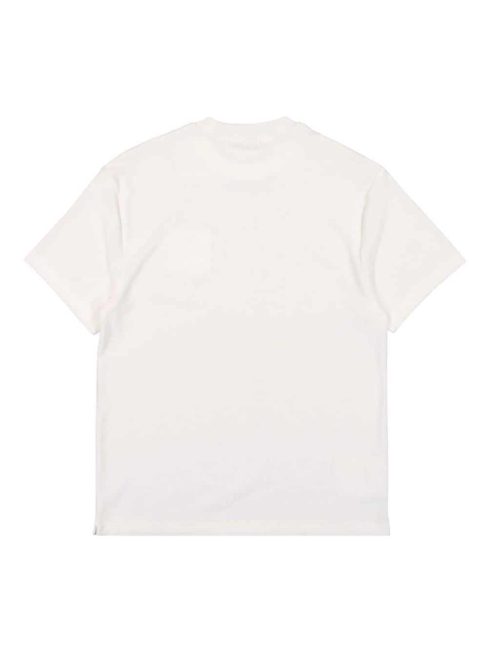 logo-embroidered towelling T-Shirt - 2