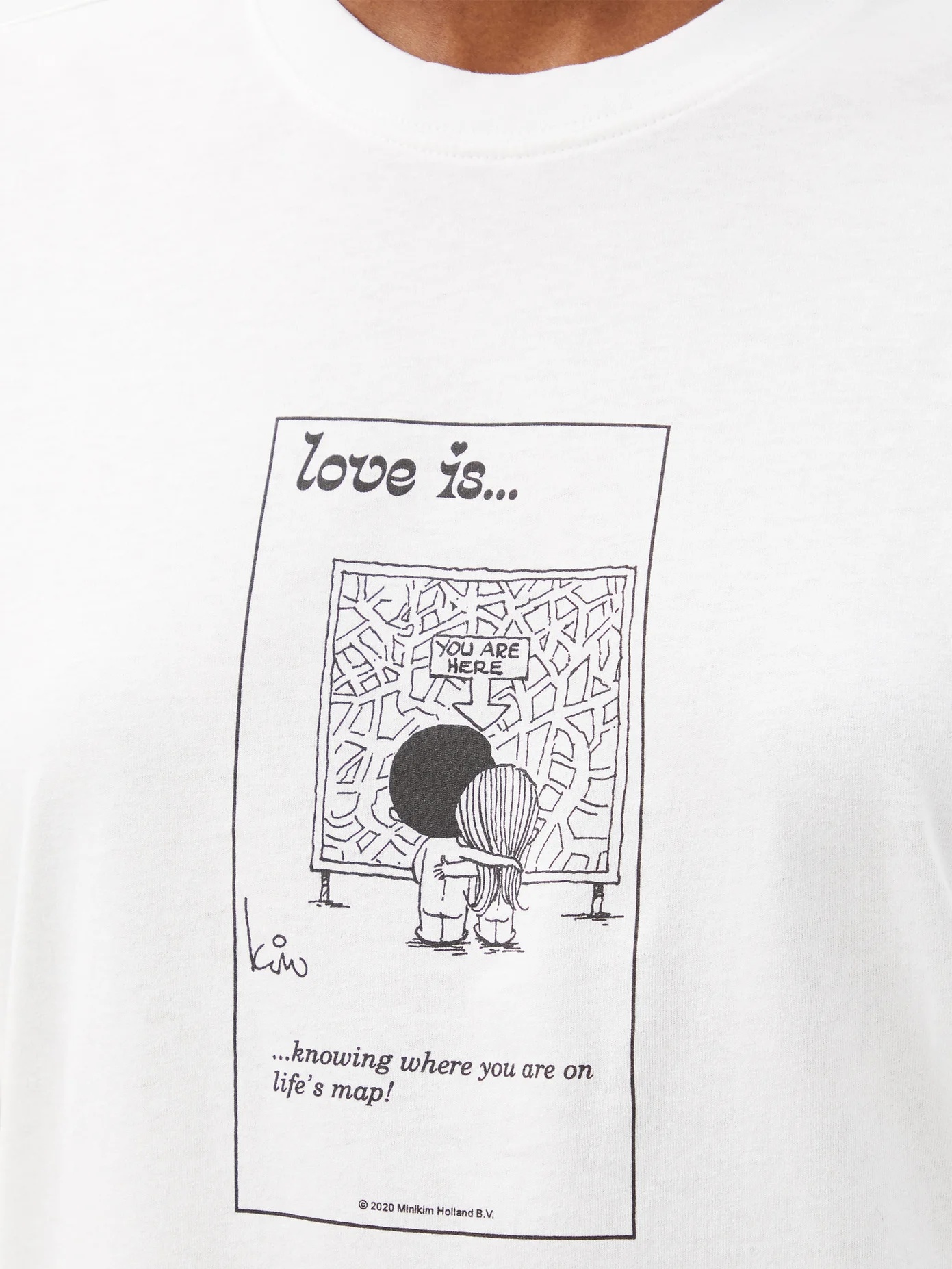 Love Is... You Are Here cotton-jersey T-shirt - 4