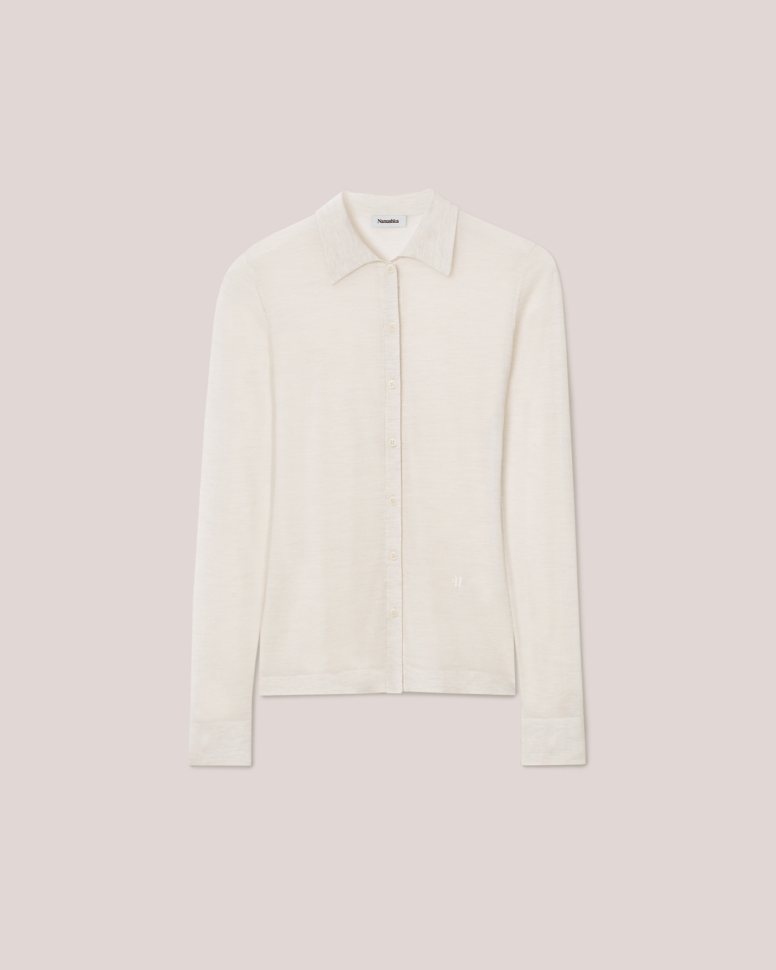 THALIA - Superfine merino cardigan - Creme - 5