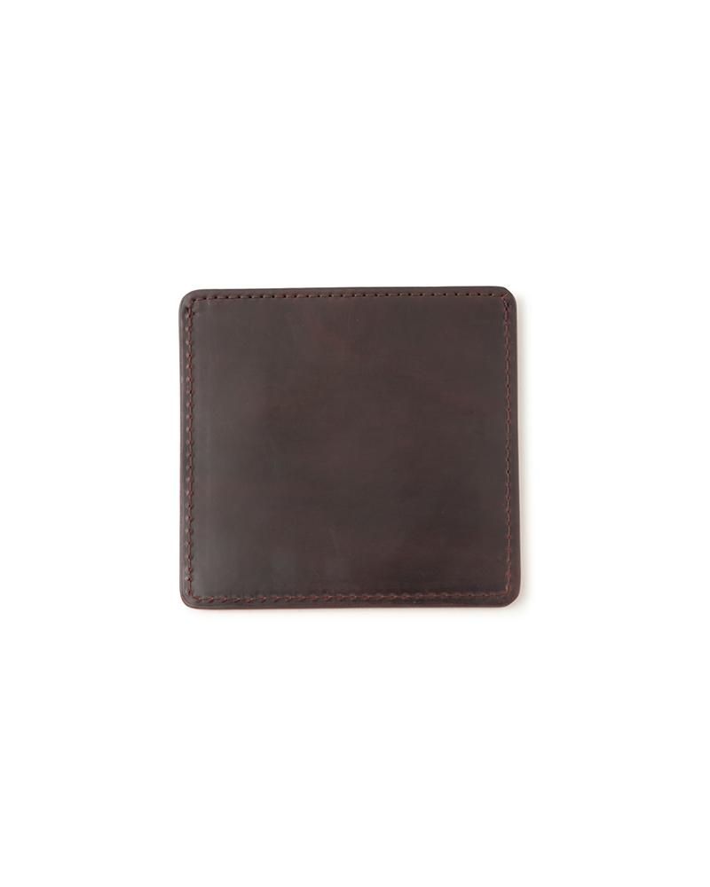 LEATHER CARD CASE (CORDOVAN) DK.BROWN - 2