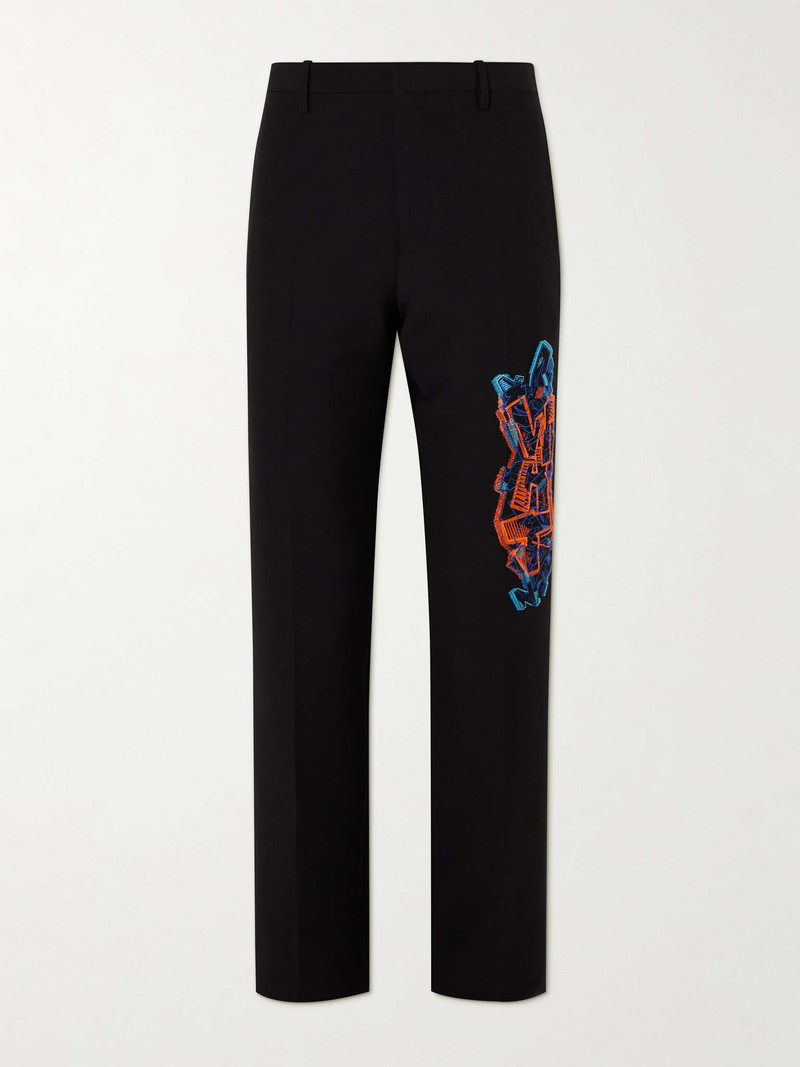 Graf Coupe' Slim-Fit Wool-Blend Suit Trousers - 1