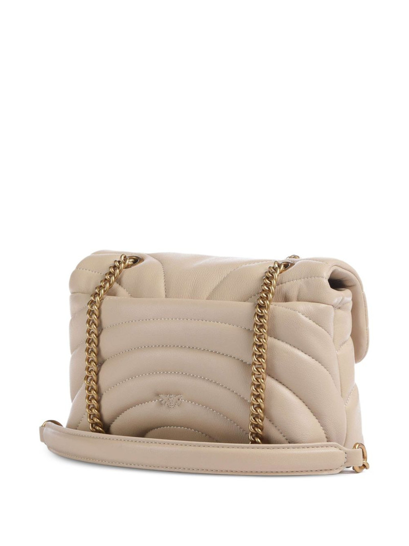 PINKO Love Puff quilted bird detail mini satchel outlook