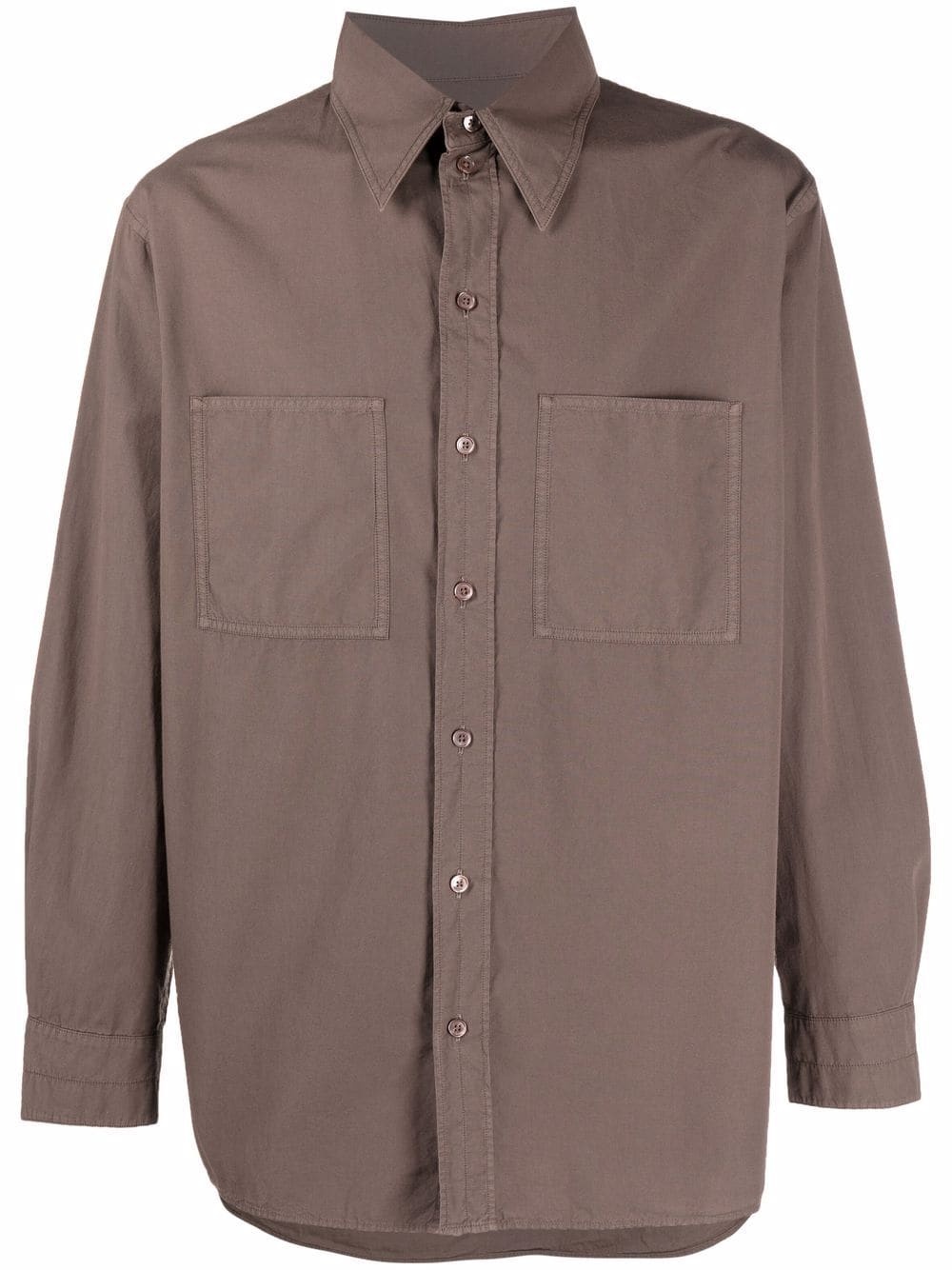 chest-pocket long-sleeve shirt - 1