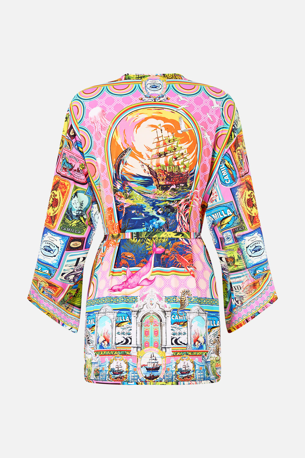 LONG SLEEVE SHORT ROBE - 7