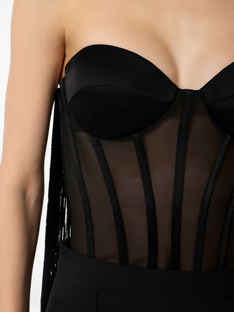 tulle fringe bustier top 5