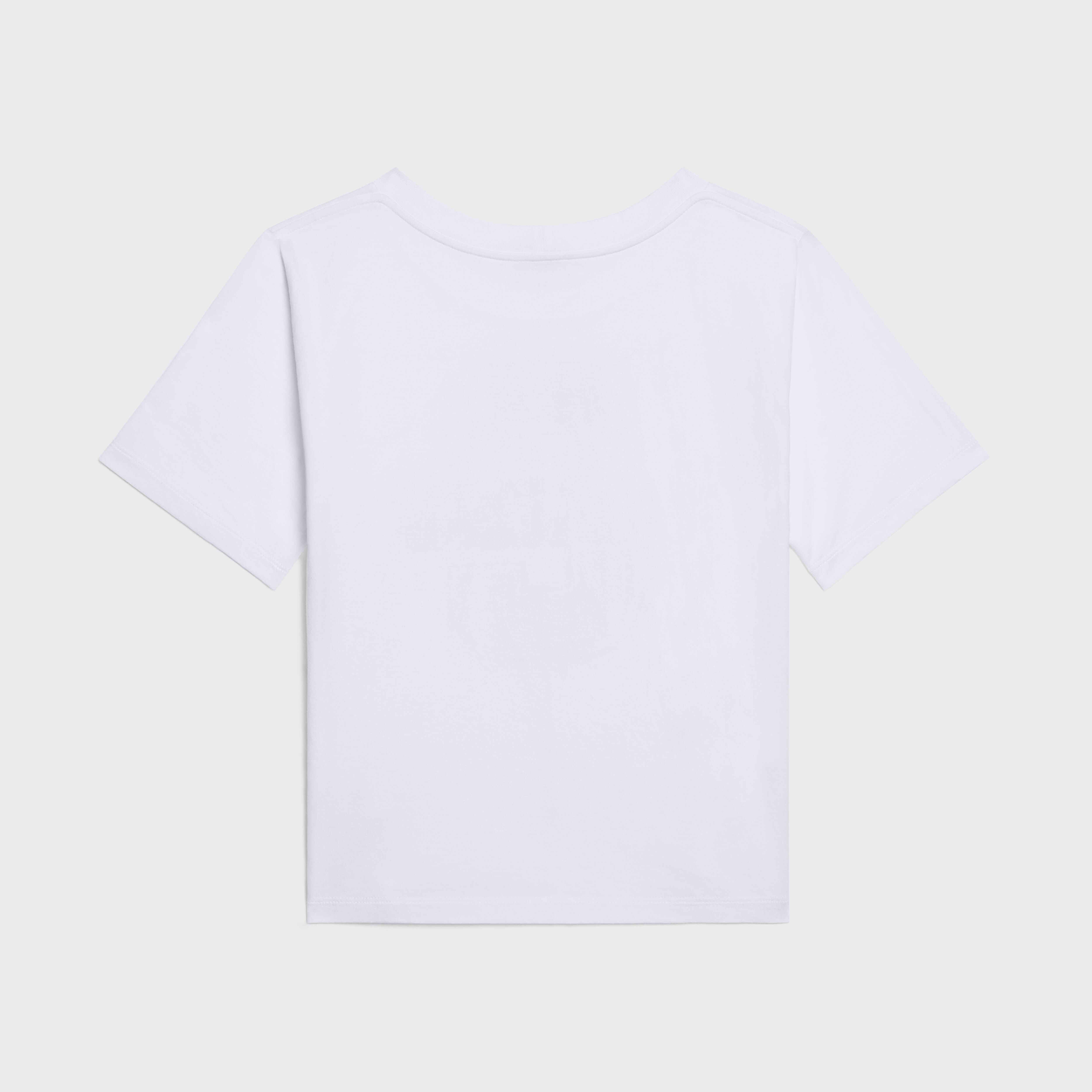 CELINE BOXY COTTON JERSEY T-SHIRT - 2