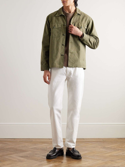 RRL by Ralph Lauren Regiment Pin-Embellished Cotton Overshirt outlook