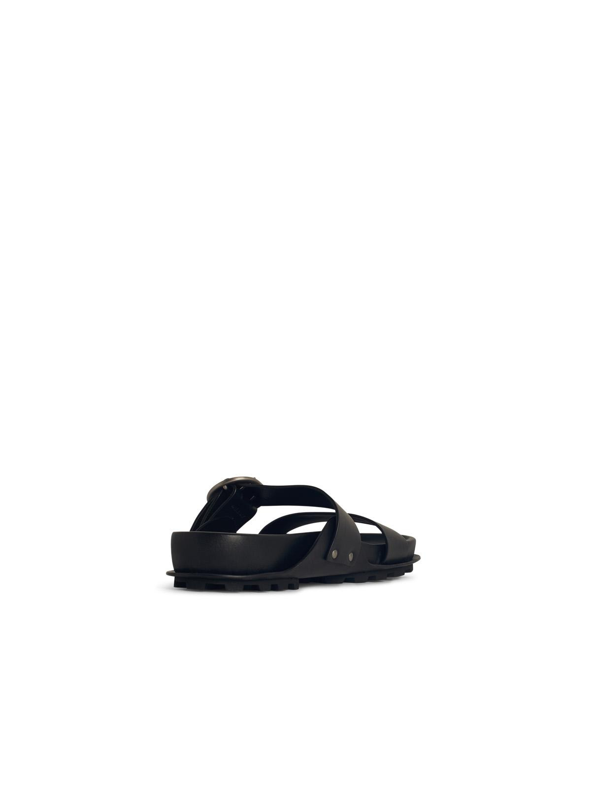 Jil Sander Black Leather Slippers Men - 3