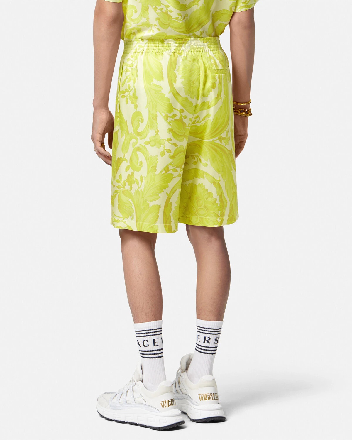 Barocco Silk Shorts - 5