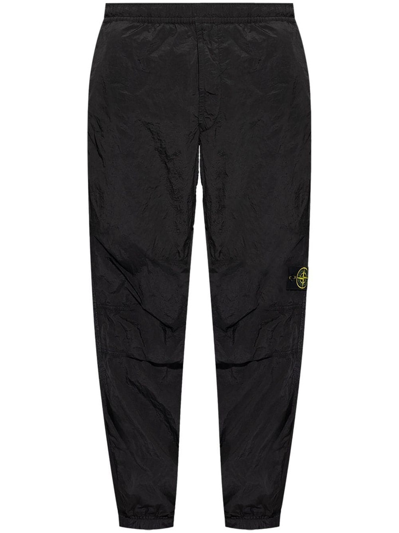 logo-patch elasticated-waist track pants 1