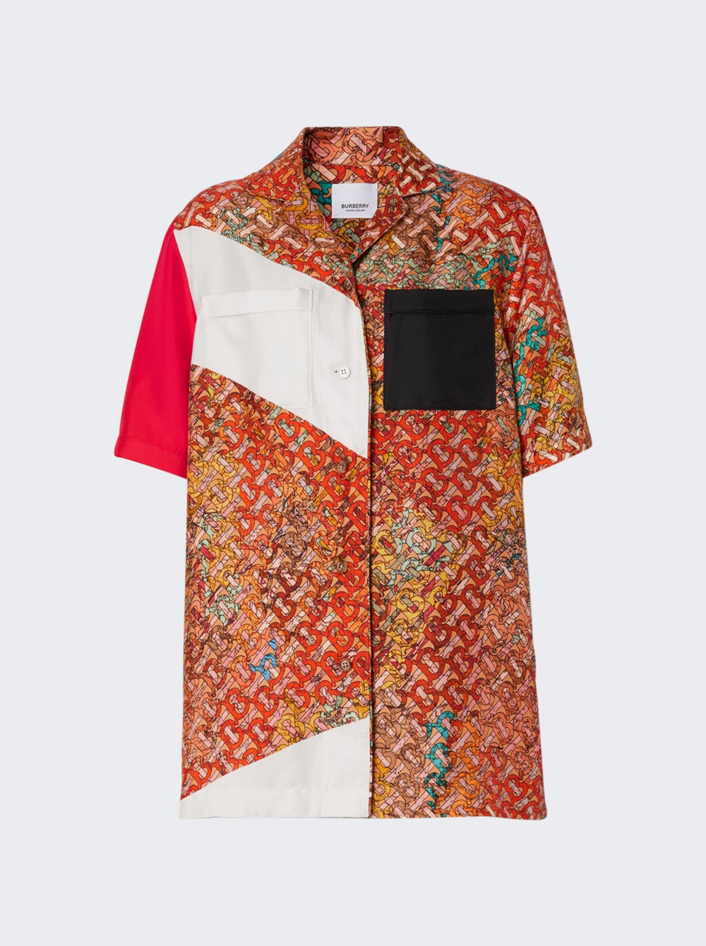 Silk Tierney Shirt Bright Orange - 1