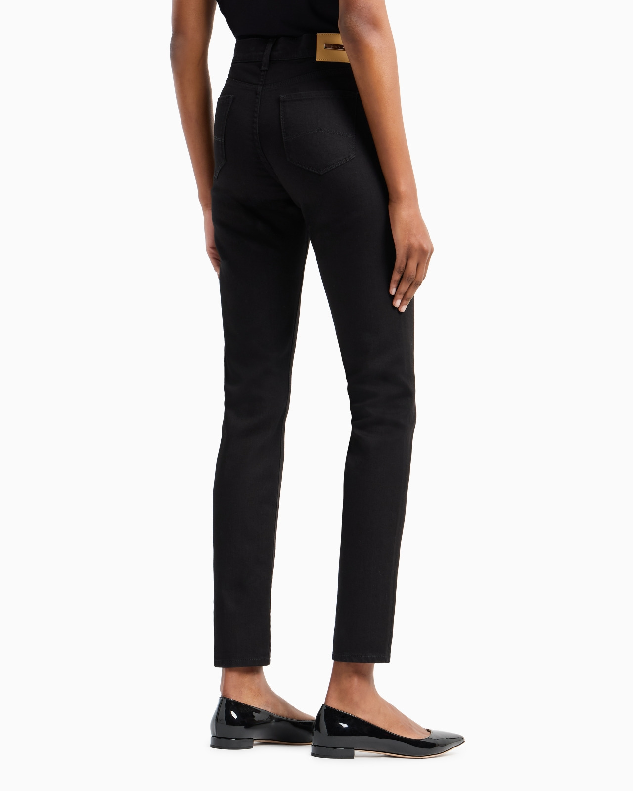 Stretch-cotton, slim-fit, five-pocket trousers - 3