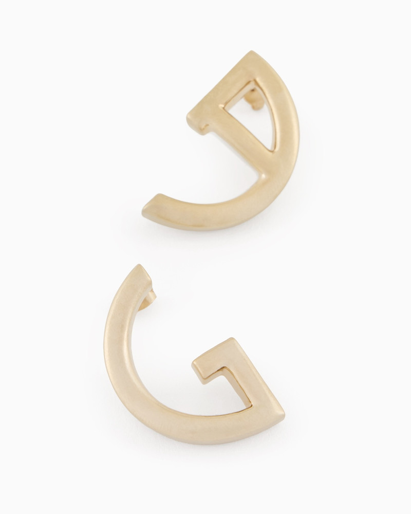 GIORGIO ARMANI GA LOGO-SHAPED EARRINGS outlook