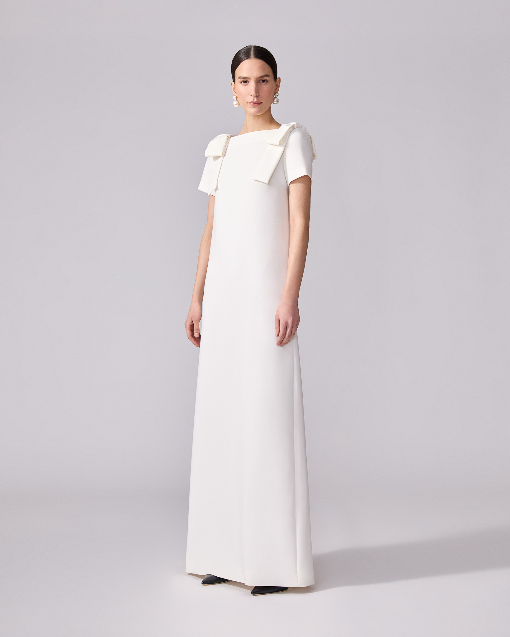 Column Gown with Bows - 2