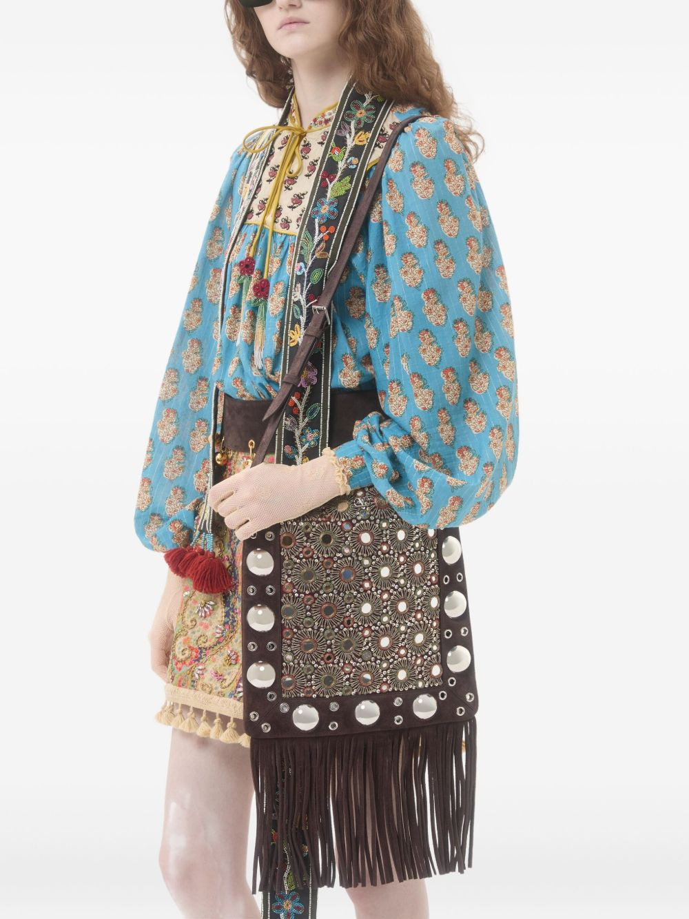 embroidered cross body bag - 2