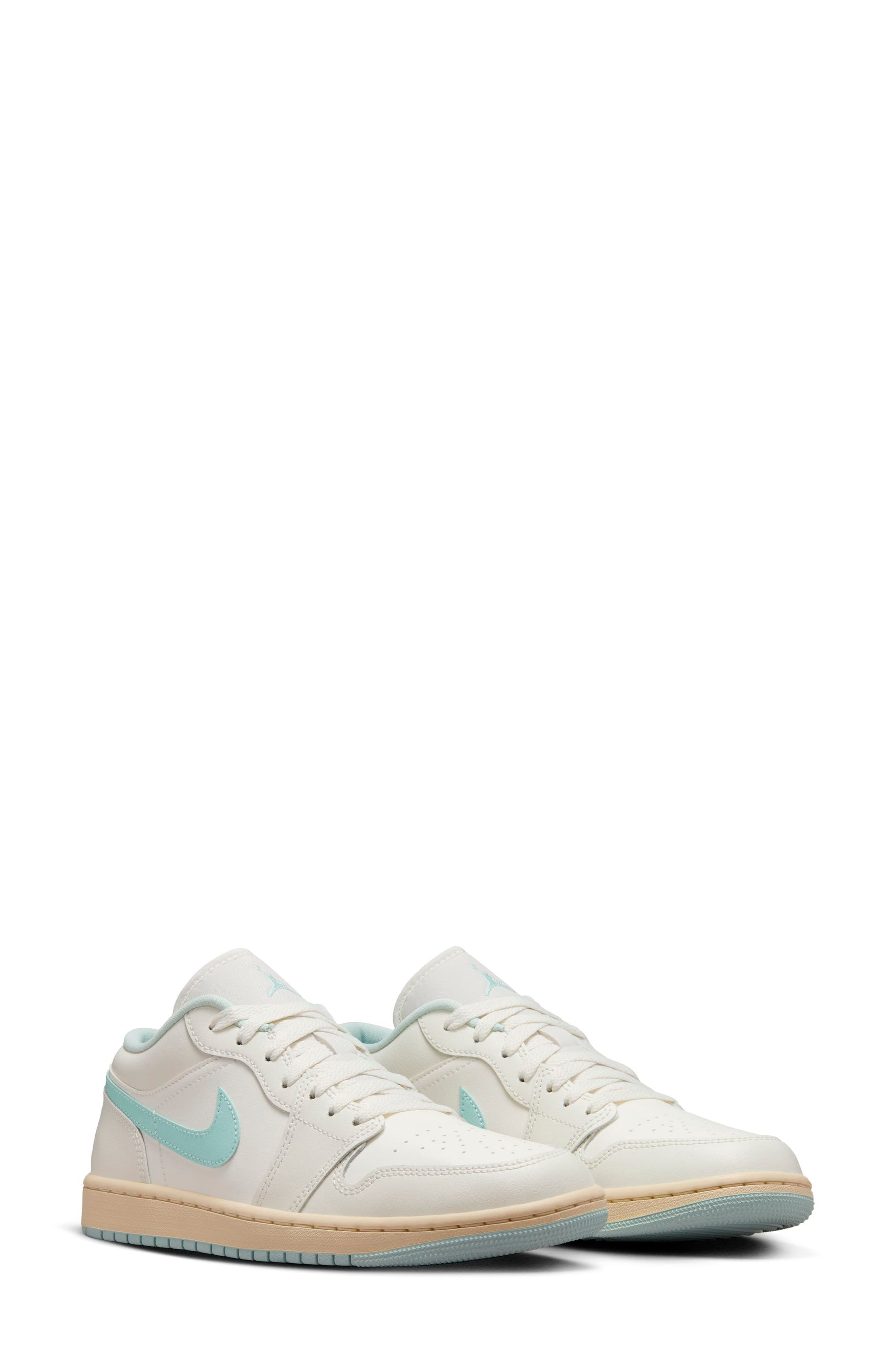 Air Jordan 1 Low Sneaker in Sail/Igloo at Nordstrom - 1