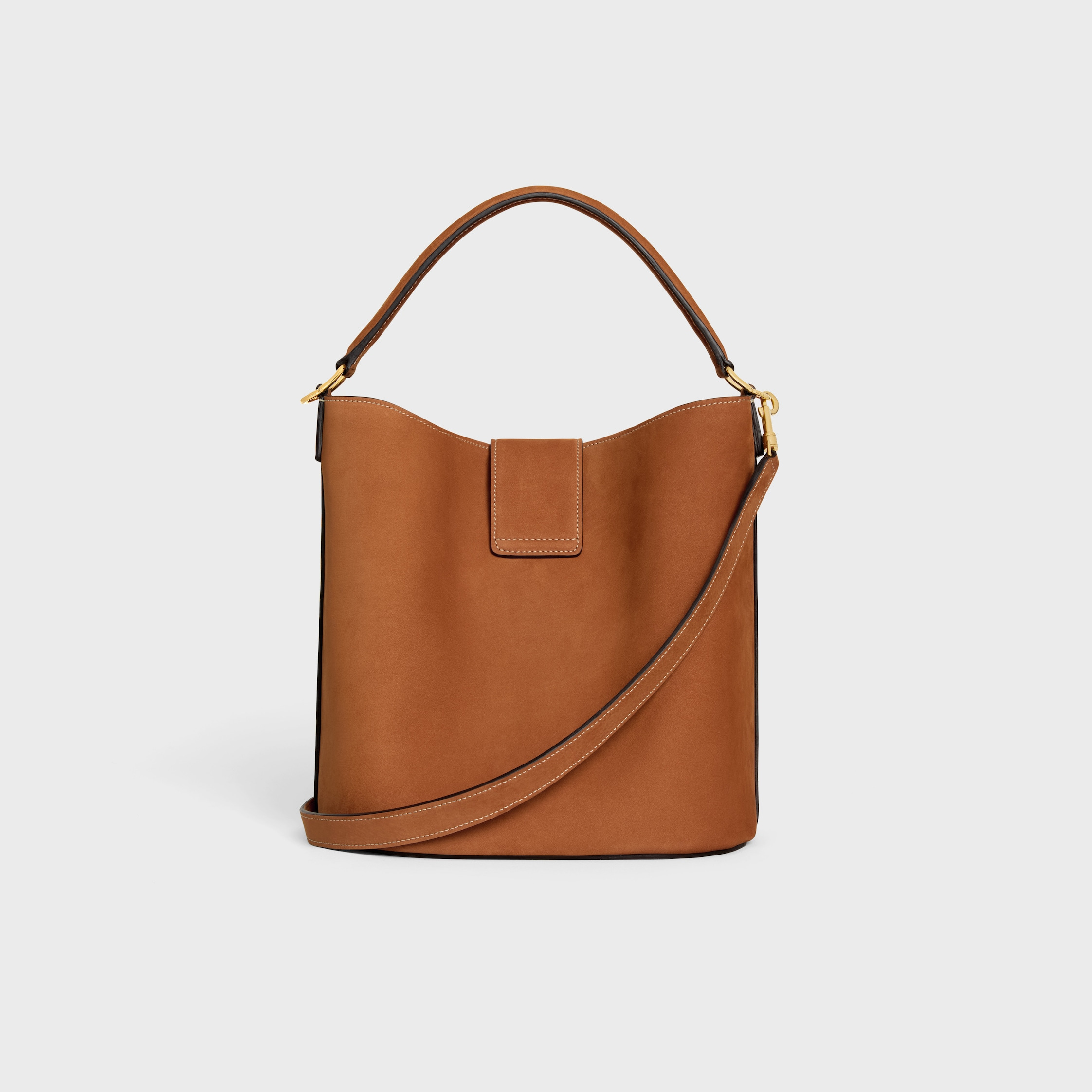 MEDIUM BUCKET LOUISE IN NUBUCK CALFSKIN - 3