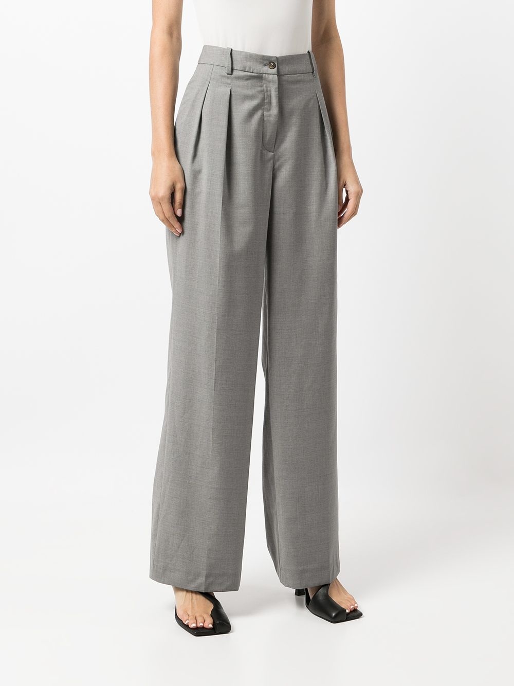 high-rise wide leg trousers - 3