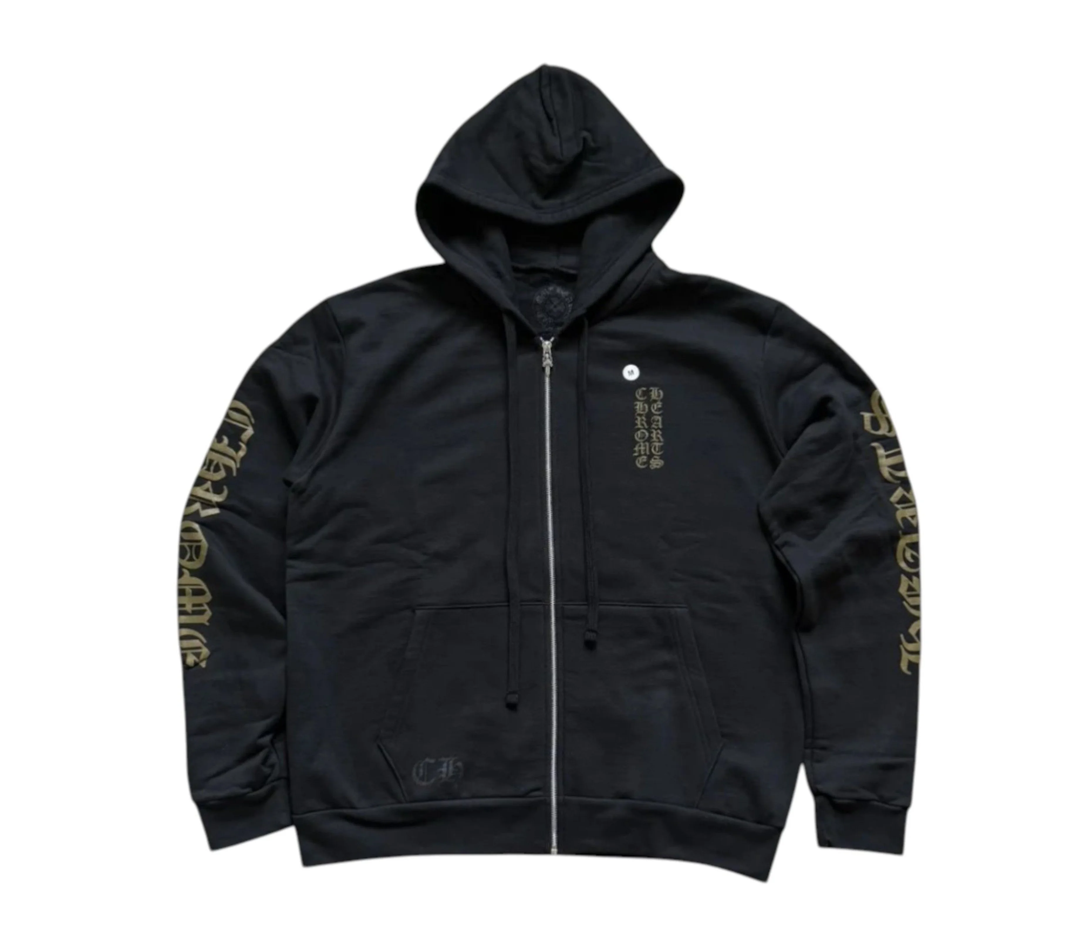 Chrome Hearts 'Vertical Logo' Zip-Up (Black/Army Green) - 1