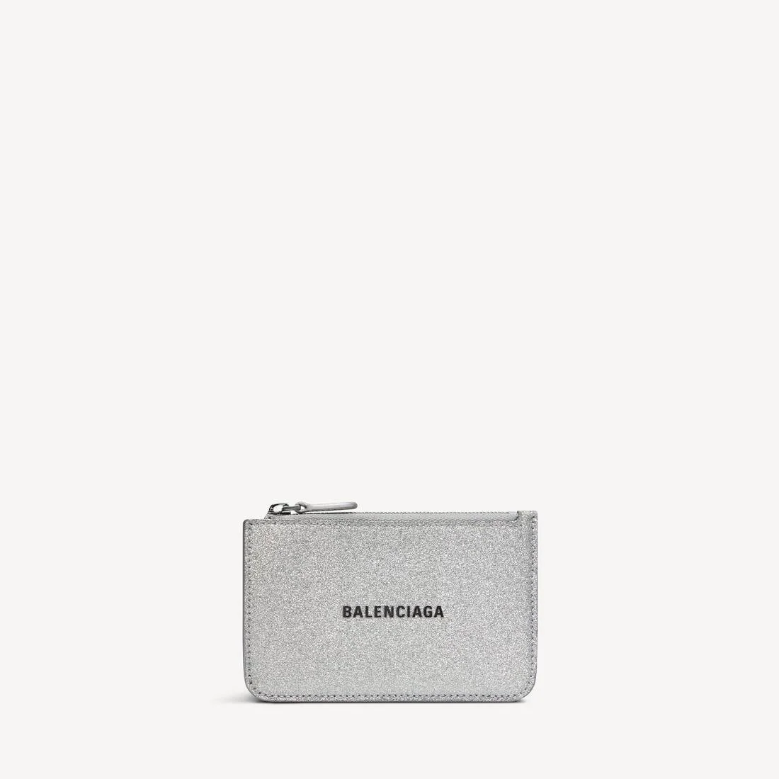 Women's Cash Large Long Coin And Card Holder In Sparkling Fabric in Silver - 1