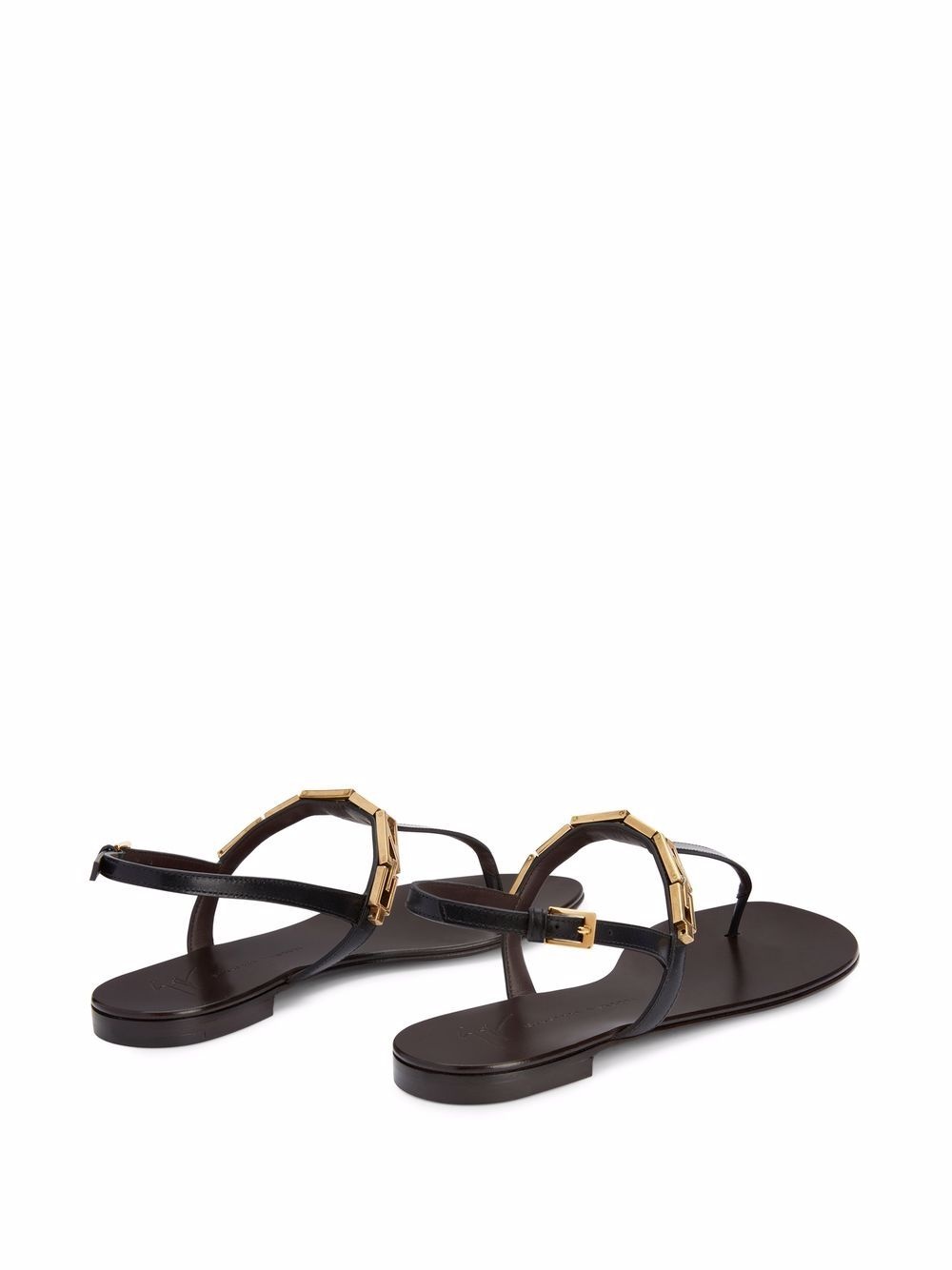 Musicaa monogram-chain sandals - 5