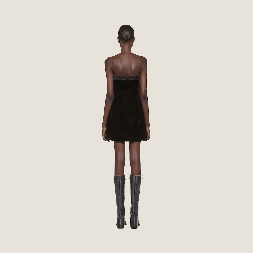 Velvet short dress - 2