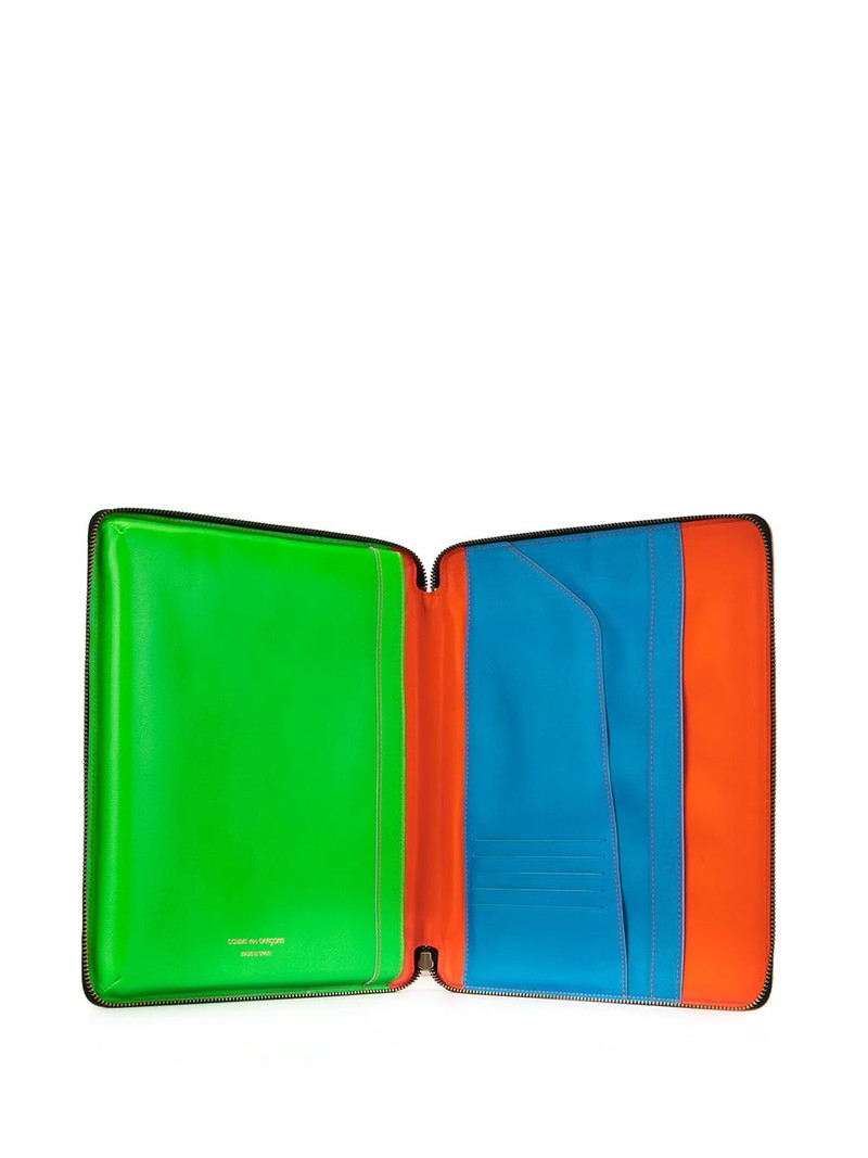 colour-block leather laptop case 3