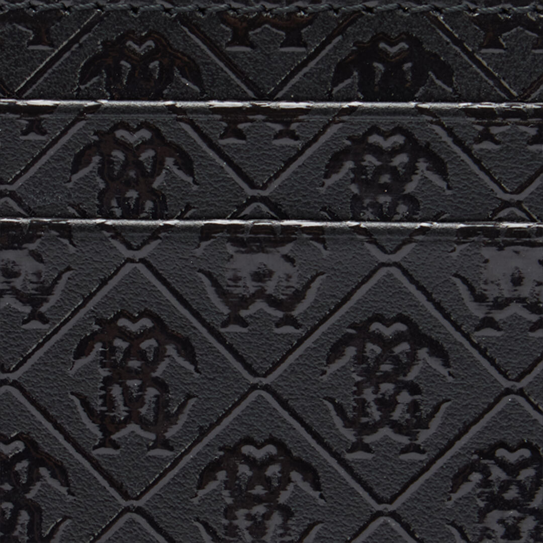 Card Holder With All-Over Mirror Snake Monogram - 3