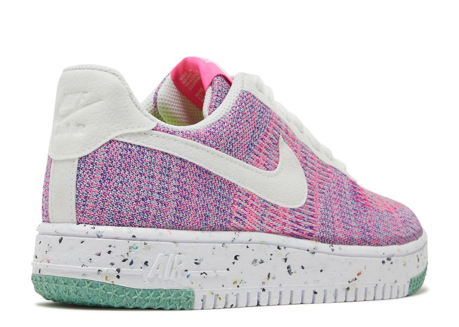WMNS AIR FORCE 1 CRATER FLYKNIT 'FUCHSIA GLOW' - 3