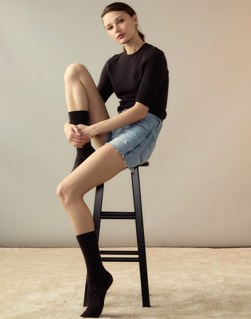 CYNTHIA ROWLEY Crochet Wool Socks outlook