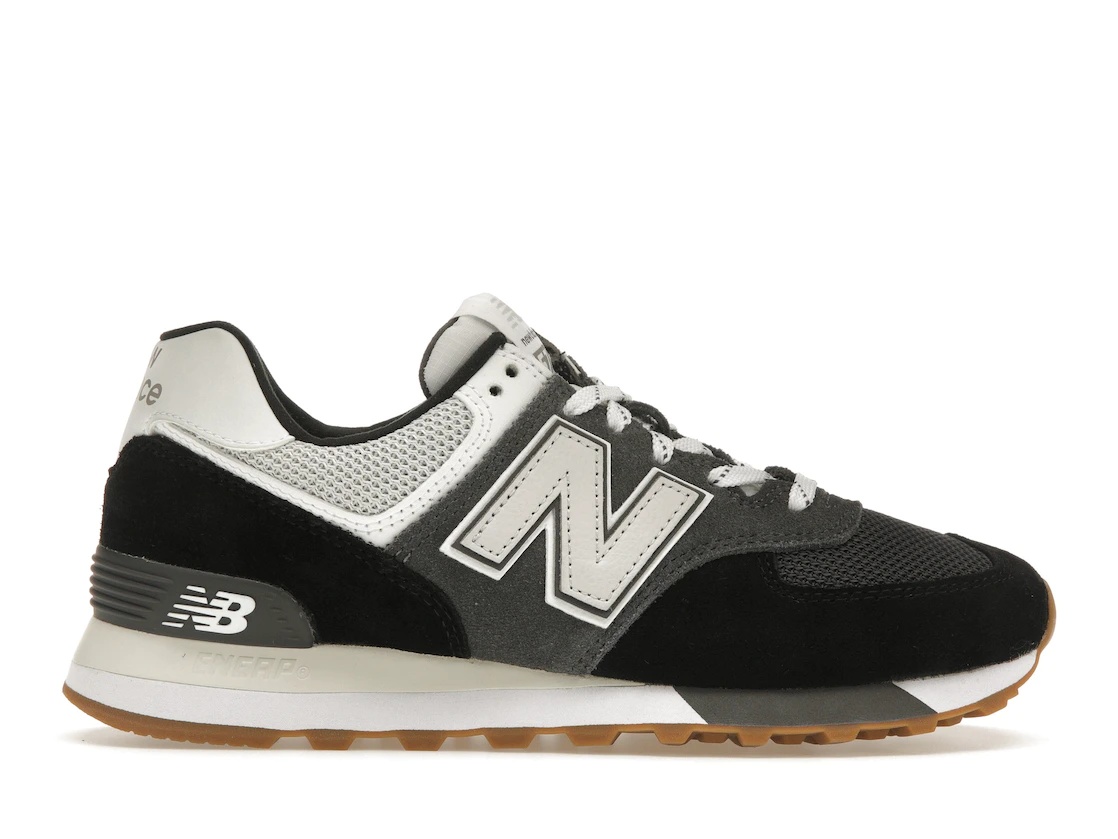 New Balance 574 Grey Black White (W) - 1