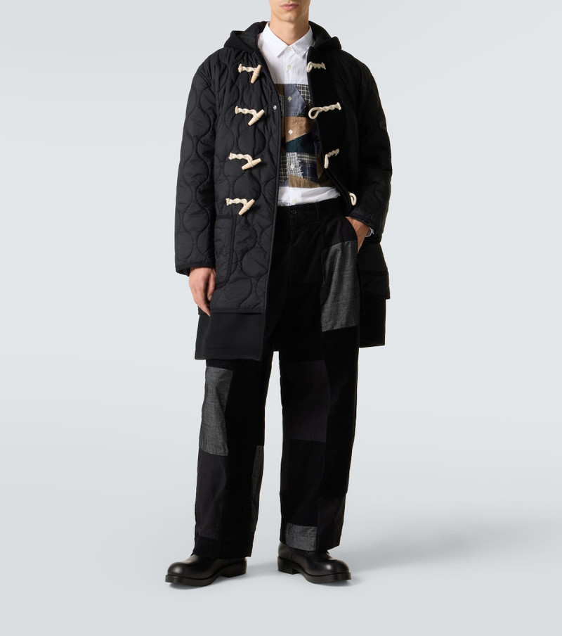 Comme des Garçons Homme Patchwork cotton poplin shirt outlook