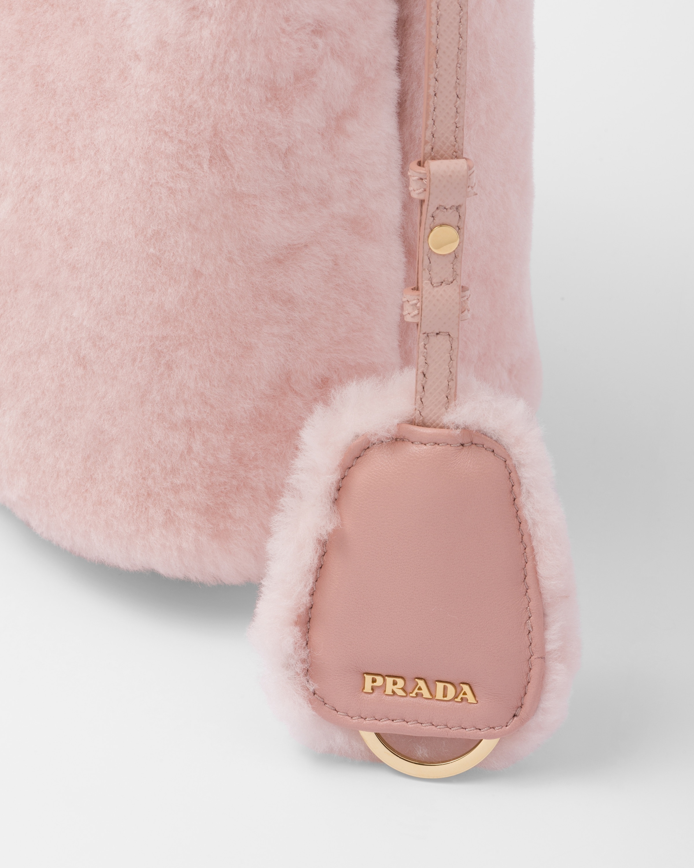 Prada Panier shearling mini-bag - 7