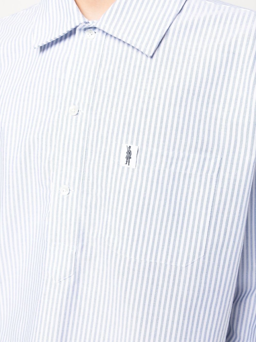 striped long-sleeved shirt - 5
