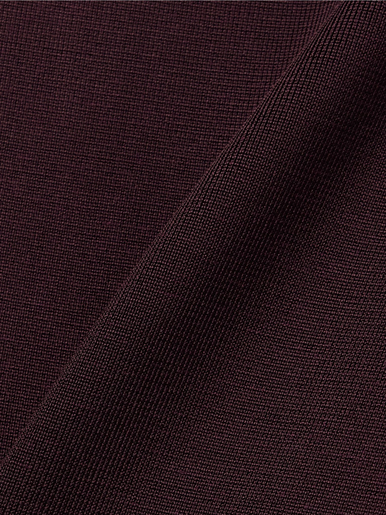 Dixi stretch-knit midi dress Burgundy - 5